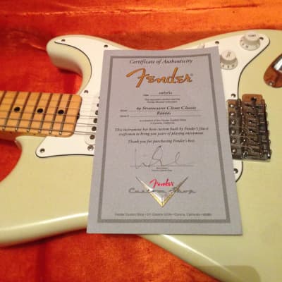 Fender Custom Shop '69 Closet Classic Stratocaster with Tele Headstock Olympic White Jimi Hendrix image 10