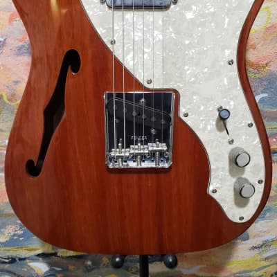 2001 Fender '69 Telecaster Thinline Natural Finish Maple Neck Mahogany Body  (Used) "Made In Mexico" image 8