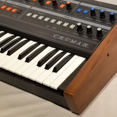 Crumar Composer Analog Paraphonic Synthesizer 1980's Black / Multi image 7