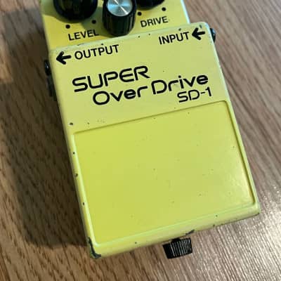 Boss SD-1 Super Overdrive Early MIT Taiwan JRC4558DD Chip