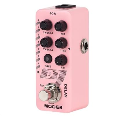 Mooer D7 Digital Delay New Micro Series Guitar Effects Pedal 2020 Pink image 5