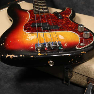 1963 Fender Precision Bass - Sunburst - OHSC image 11