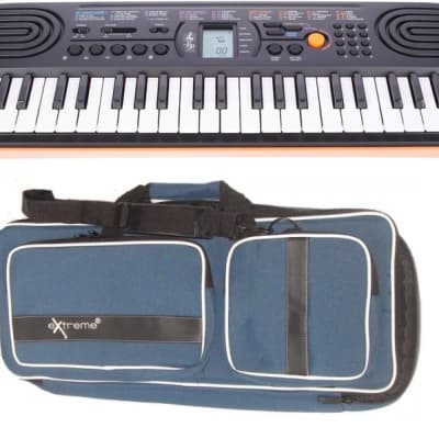 Casio Sa76 Tastiera Portatile 44 Tasti Mini Scuole Medie Pianola Polifonica 100 Toni 50 Accompagnamenti 10 Brani + Borsa Imbottita Bundle