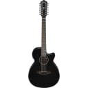 Ibanez AEG5012 AEG Series Single-Cutaway 12-String Acoustic Electric Guitar, Black