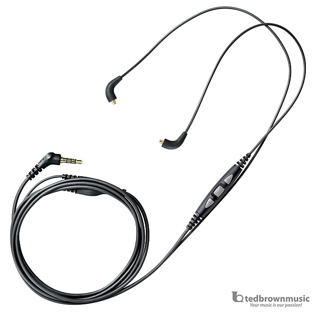 Shure CBL-M+-K-EFS SE Series Headphone Accessory Cable w/ In-Line Phone Controls, Mic image 1