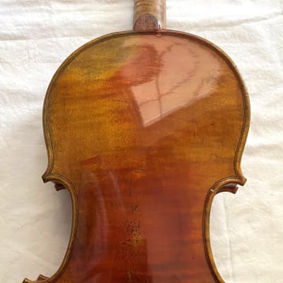 Hiroshi Kono 1/2 size  new Japanese violin, one piece back image 2
