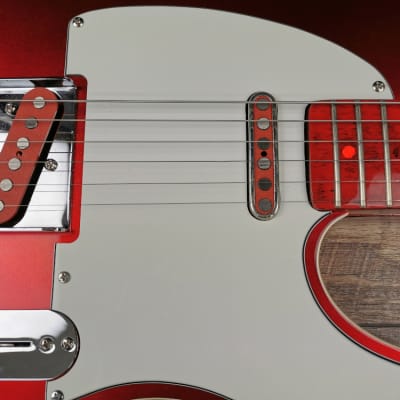 MyDream Partcaster Custom Built -  Iced Candy Apple Red Tele Quarter Pound image 6