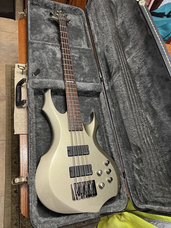 ESP LTD F-254 Bass Titanium Metallic image 1