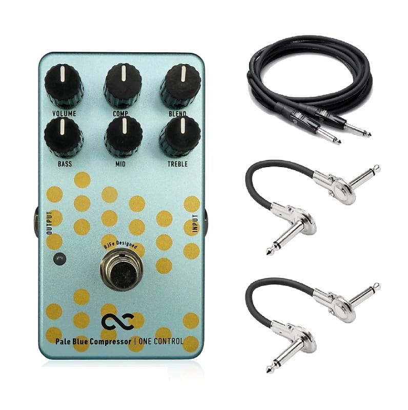 New One Control Pale Blue Compressor Guitar Effects Pedal | Reverb