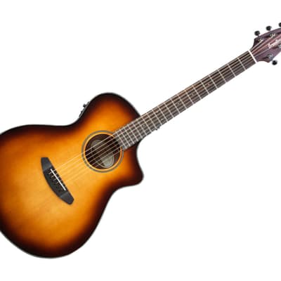 Breedlove Discovery Series Concert Sunburst CE Hollow Body Acoustic-Electric Guitar Ovangkol/Sitka Spruce - DSCN14CESSMA3 - Clearance image 1