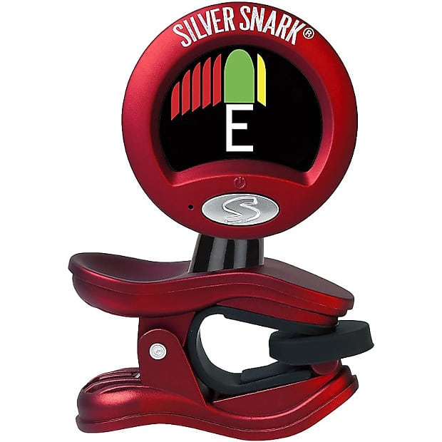 Snark Silver Snark Hyper-Fast Clip-On Chromatic Tuner, Red