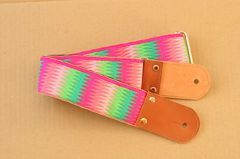 Pardo Guitar Strap Rainbow Hippie 2'5 Inches Wide For Guitar & Bass image 1
