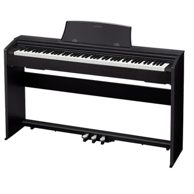 Casio PX-770BK 88-Key Digital Piano with Stand and 3-Pedal Unit, Black