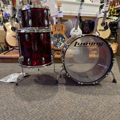 Ludwig Vistalite 3-piece Shell Pack Red image 1