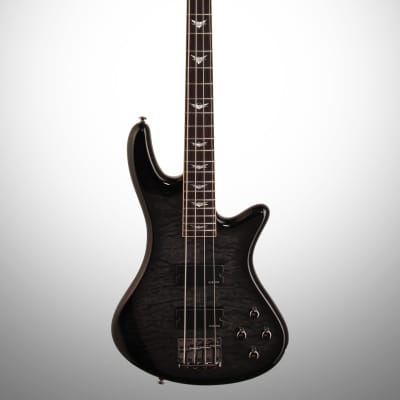 Schecter Stiletto Extreme-4 Electric Bass, See Thru Black image 1