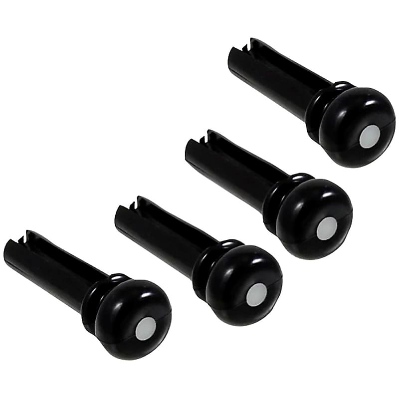 Allparts Acoustic Bass Bridge Pins Black Reverb