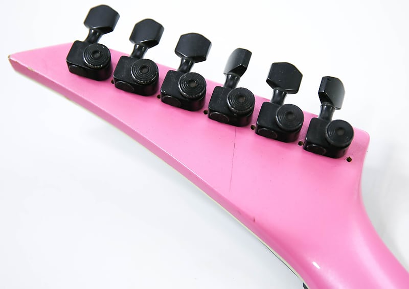 1980s Jackson USA Soloist Custom Platinum Pink Kahler Trem