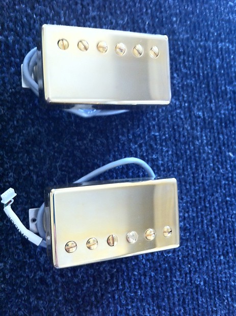 Gibson 498T / 490R Gold Humbucker Set | Reverb