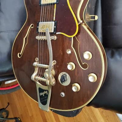 1969 Gibson Es-355 Custom Walnut~100% Original~ Professional Grade Top Of The Line Pre Norlin w no issues 
 Nice as they get image 6
