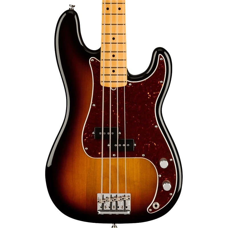 Fender American Professional II Precision Bass, Maple Fingerboard, 3 Tone Sunburst image 1