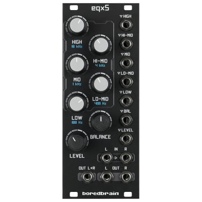 Boredbrain Eqx5 Voltage-Controlled 5-Band Stereo Equalizer Module image 2