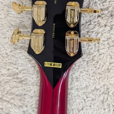 D'Angelico Excel SS Semi-Hollow Body Electric Guitar with Hard Case Trans Cherry image 6