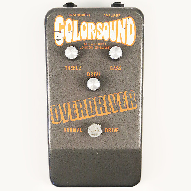 1976 Colorsound Overdriver - Rare Early Version Jumbo Box