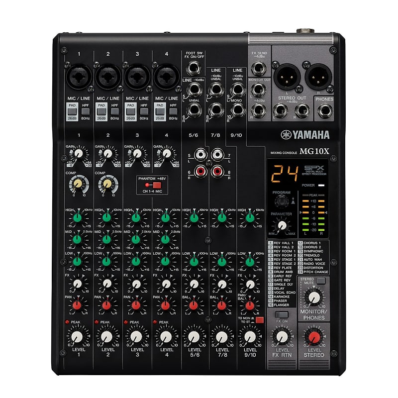 Yamaha MG10X-CV 10-Channel Mixer with Effects | Reverb