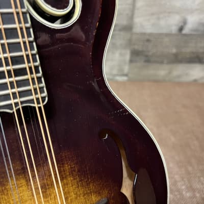 Darrell Sheppard Custom Left-Handed F5-Style Acoustic-Electric Mandolin W/Calton HSC - Burst image 5