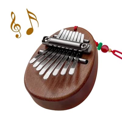 [Mini]Kalimba 8 Keys Cat Cute Portable Thumb Piano Exquisite Finger Piano  Musical Instrument Sapele Wood Marimba Good Accessory Pendant Gift for Kids