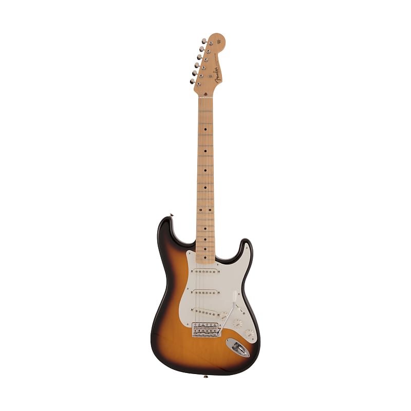 Fender Japan Traditional II 50s Stratocaster Electric Guitar, Maple FB,  2-Tone Sunburst