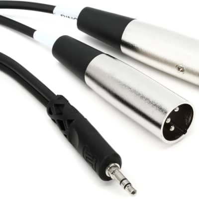 Hosa CYX-403M Stereo Breakout Cable - 3.5mm TRS Male to Dual XLR3 Male - 9.8 foot image 1