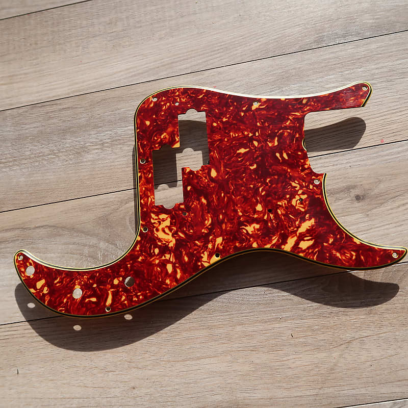 58 10 hole fender precision celluloid tortoise pickguard USA Reverb