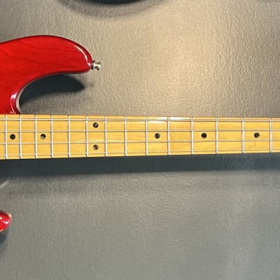 1985 G&L L2000 4 string Trans Red for sale