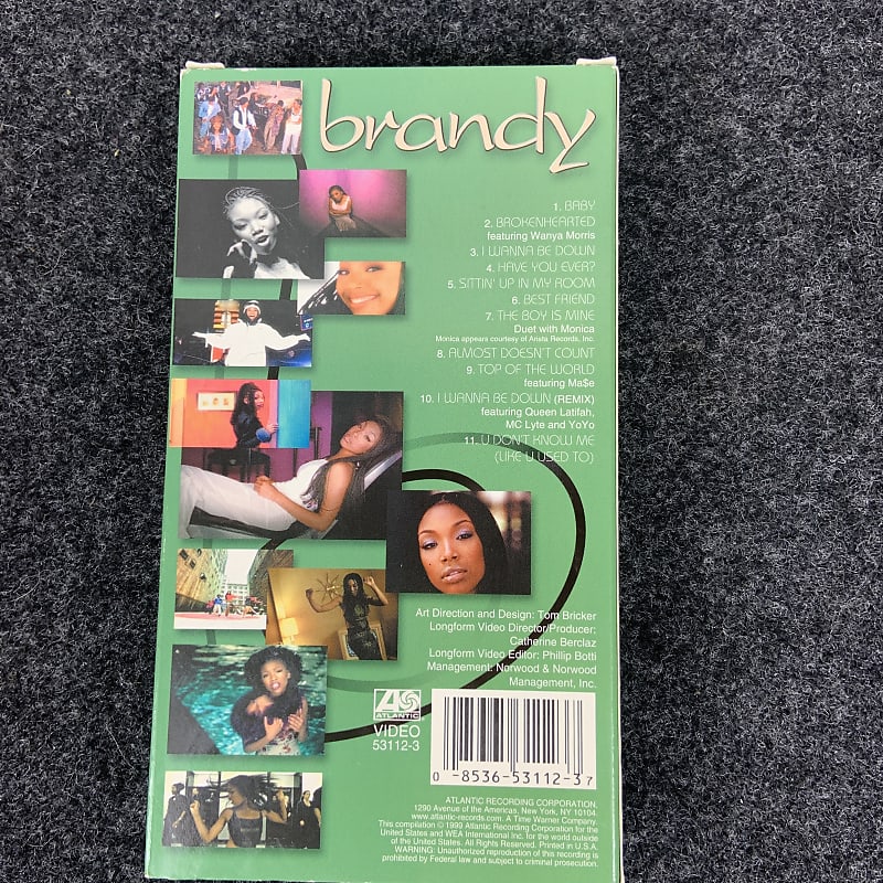 Brandy The Videos VHS Tape R&B Jams | Reverb