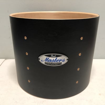 Pearl Masters 10x8 Maple Complete Tom Shell in Black Satin Stain; 10” diameter X 8” depth image 2