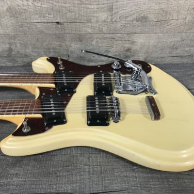 Mosrite Joe Maphis Mark XVIIII Double Neck 1968 White image 5