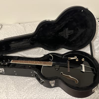 Eastwood TG-150 Basswood Maple Veneer Archtop Body Maple Set Neck 4-String Tenor Electric Guitar w/Hardshell Case image 10