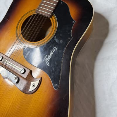Framus Texan 5/296 12 String Acoustic Guitar 1960s - Sunburst image 6