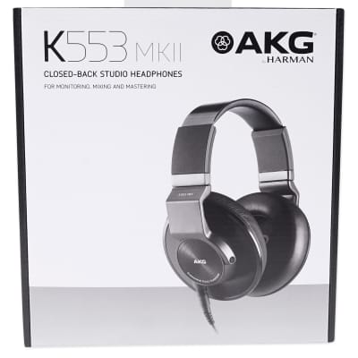 AKG K553 MK2 MKII Studio Monitoring Headphones+Recording Condenser Mic+Filter image 8