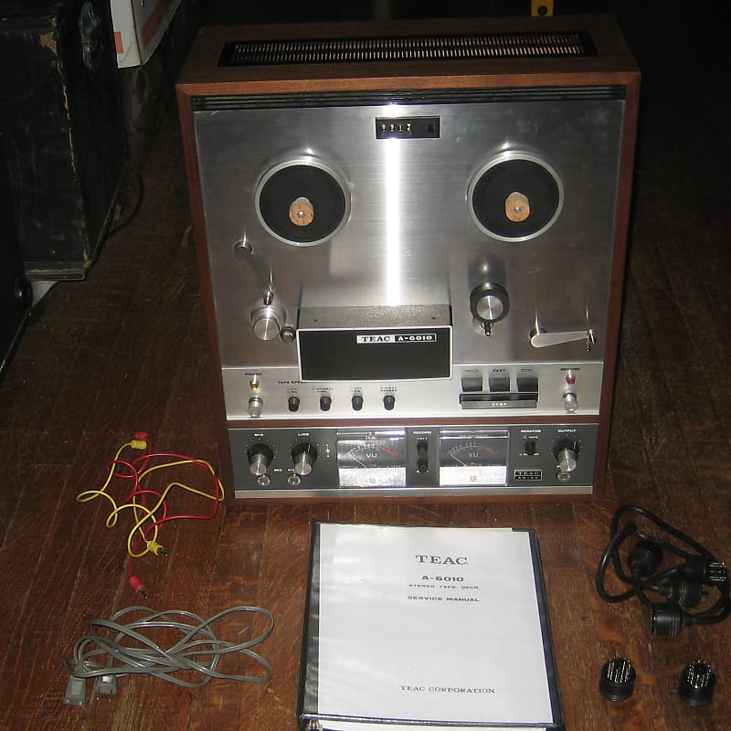 TEAC A-6010 Pro Serviced Open Reel Tape Deck Recorder & Manual