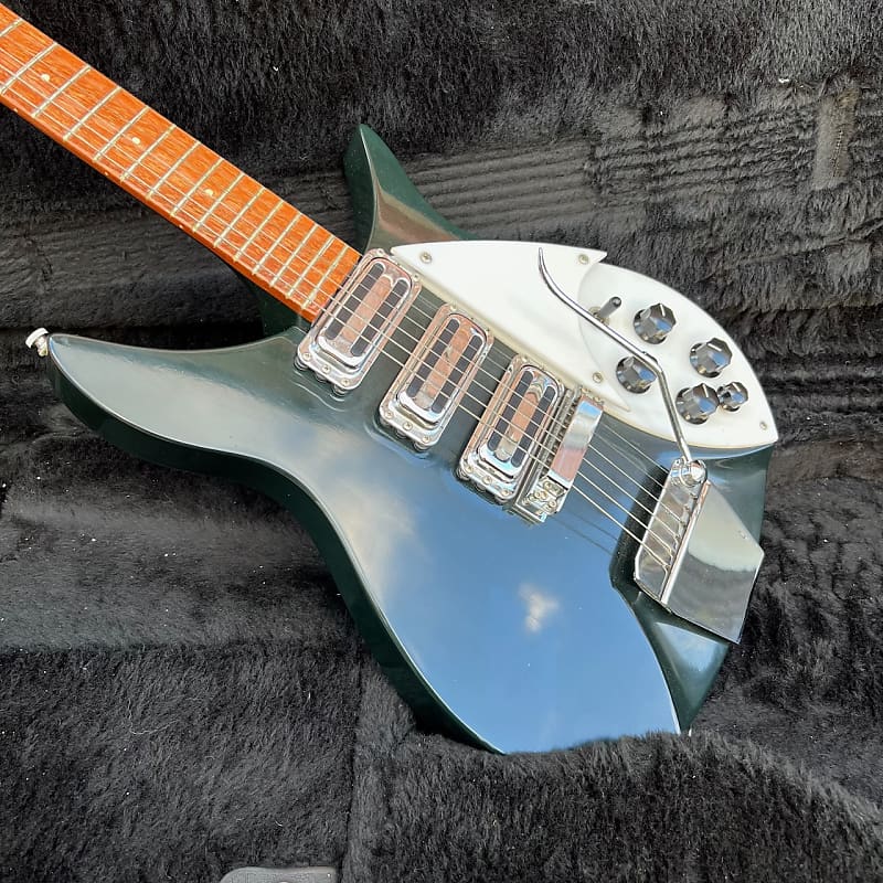 Vintage 1988 Rickenbacker 325 V63 Black Electric Guitar w/ Hard