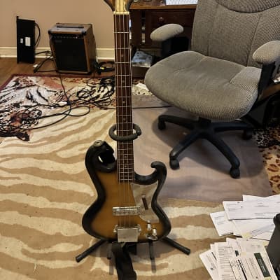 Early 80s Fernandes RB-80 Rickenbacker 4003 Bass Guitar (Tobacco