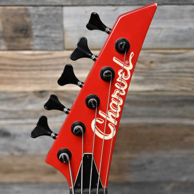 (11293) Charvel Eliminator V Red 5 String Bass Guitar image 3
