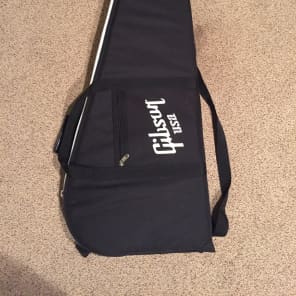 Gibson USA Gig Bag Soft Shell Guitar Case Black w White Plush