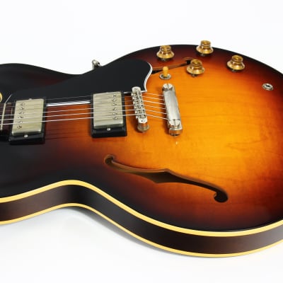 2017 Gibson Memphis '58 Reissue ES-335 - 1958 Sunburst VOS, Dot Neck, No Binding 59 1959 image 17