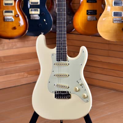 Schecter Traditional Route 66 Saint Louis SSS Aged White image 1