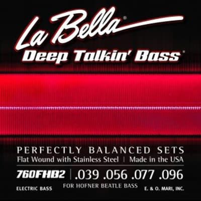 LaBella 760FHB2 Beatle Bass Flat Wound Strings, 39-96 for sale