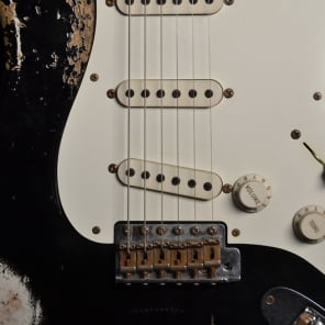 Fender 1956 Heavy Relic Stratocaster Black Custom Shop Strat image 5