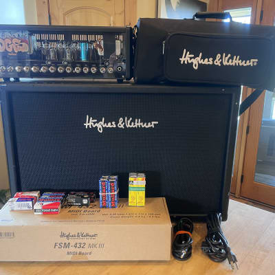 Hughes & Kettner Warp X Head & matching cab 2006 Black / Red | Reverb